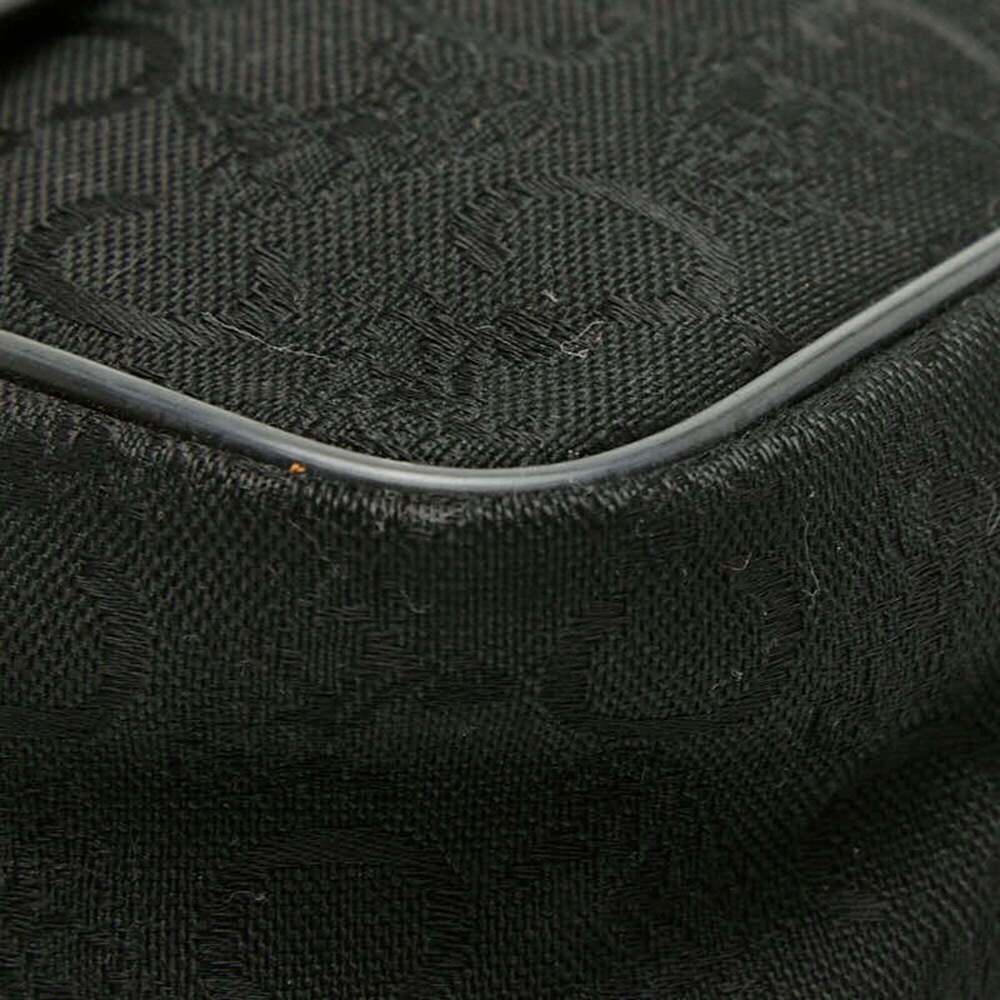 Celine C Macadam Shoulder Bag, Black Canvas Leather, Women's CELINE - Picture 5 of 12